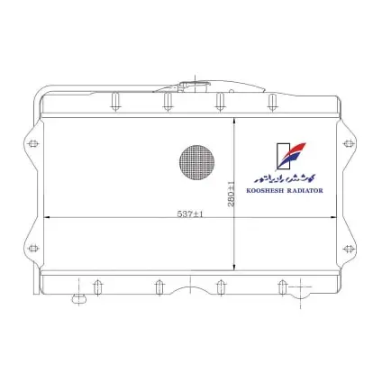 رادیاتور آب پیکان مسی چهار لول کوشش